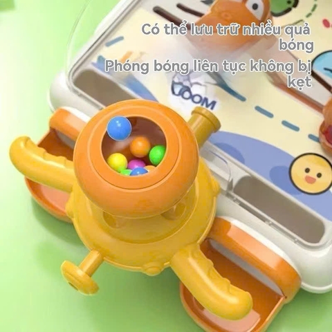 Đồ chơi bắn bi hứng bóng tính điểm khủng long cá sấu kiểu mới cỡ lớn có đèn nhạc rèn luyện tay mắt cho bé