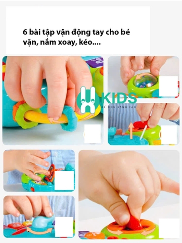 Đồ chơi đàn piano đa chức năng chú voi có đèn nhiều trò chơi giáo dục sớm bé về âm nhạc, phát triển vận động thông minh