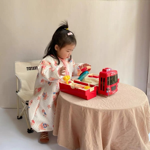 Đồ chơi ô tô buýt xe bus biến hình đa chức năng trò chơi giáo dục sớm có vô lăng xoay đèn nhạc cho trẻ em từ 1 tuổi