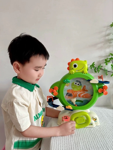 Đồ chơi bắt bóng hứng bi tính điểm phiên bản vòng quay mới có nhiều chế độ chơi, đường trượt ô tô có đèn nhạc cho bé