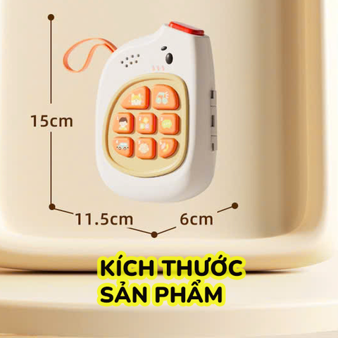 Đồ chơi điện thoại giáo dục sớm đa chức năng nhiều loại âm thanh có bảng bận rộn hình chú voi phát triển trí tuệ cho bé