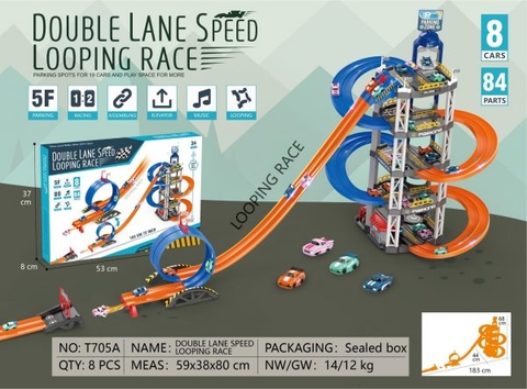 Bộ Đồ Chơi Đua Xe 5 Tầng Có Nhạc