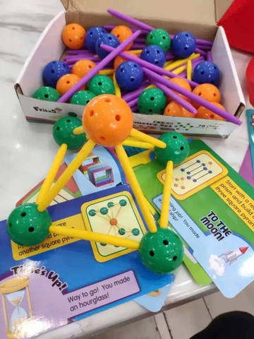 Đồ chơi lắp ráp xếp hình khối xây dựng 3D giáo dục sáng tạo nâng cao khả năng tư duy hình học không gian toán học cho bé