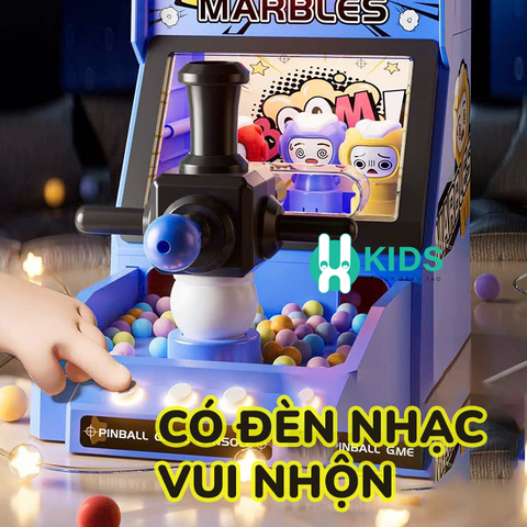 Đồ chơi máy bắn bi pinball tính điểm thế hệ mới Marbles có chế độ thi đấu đối kháng rèn luyện sự tập trung tư duy trẻ em