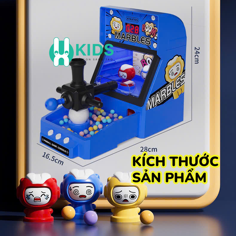 Đồ chơi máy bắn bi pinball tính điểm thế hệ mới Marbles có chế độ thi đấu đối kháng rèn luyện sự tập trung tư duy trẻ em