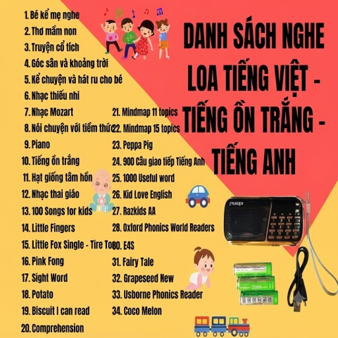 Loa Craven CR-853 3 Pin Nghe Nhạc, Thẻ Nhớ, USB, Đài FM