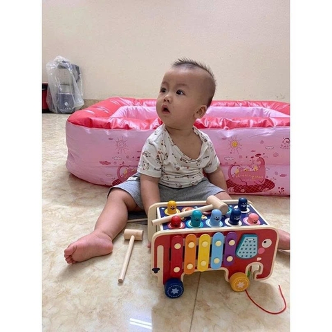 Đập Chuột Voi Gỗ 3 Trong 1 ELT Cho Bé - Đồ Chơi XKIDS