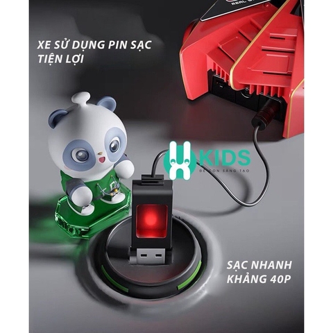 Đồ chơi xe ô tô leo tường điều khiển từ xa bằng lazer - tia hồng ngoại kèm pin sạc cho bé