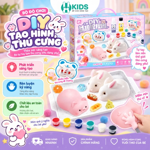 Bộ Đồ Chơi DIY Tạo Hình Thú Cưng Mềm Mại Cho Bé – Mã 8208