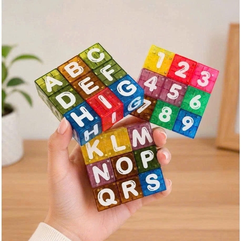 Bộ Đồ Chơi Khối Nam Châm Học Chữ Cái & Số 40 Chi Tiết (Hộp Thiếc) - XKIDS