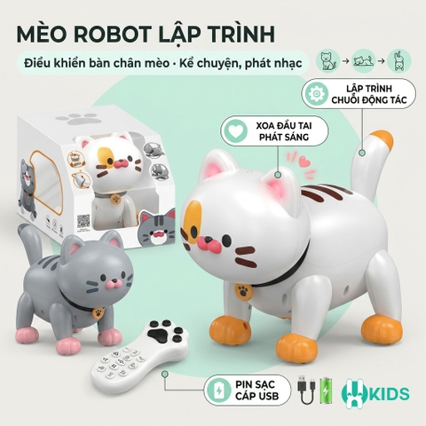 Mèo Máy Robot Dễ Thương K48 Cho Bé - Đồ Chơi XKIDS