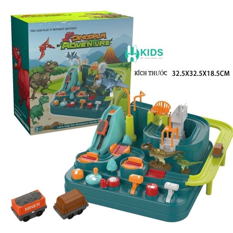 Đồ chơi vận động mô hình khủng long, Đồ chơi STEAM điều khiển oto bằng tay