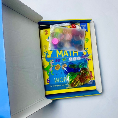 Bộ Học Liệu Toán Mầm Non Kindergarten Math Cho Bé, Học Đếm Số, Phép Tính, Phát Triển Tư Duy Logic