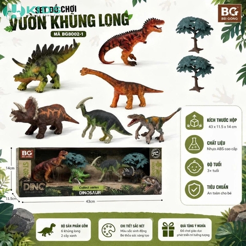 Đồ Chơi Khủng Long Cho Bé 3+ – Xe Khủng Long Biến Hình, Công Viên Đường Ray, Khủng Long Leo Thang Và Bộ Mô Hình Vườn Khủng Long | Xkids