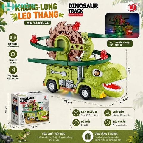 Đồ Chơi Khủng Long Cho Bé 3+ – Xe Khủng Long Biến Hình, Công Viên Đường Ray, Khủng Long Leo Thang Và Bộ Mô Hình Vườn Khủng Long | Xkids