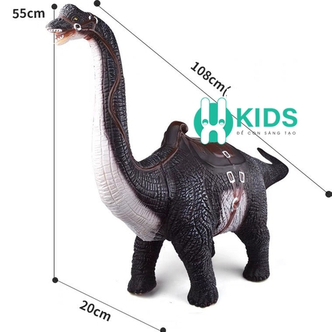 Đồ chơi mô hình khủng long trẻ em cỡ siêu lớn phát nhạc có đai yên để bé ngồi cưỡi