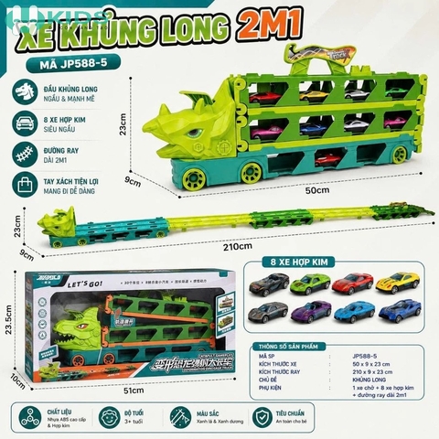 Đồ Chơi Khủng Long Cho Bé 3+ – Xe Khủng Long Biến Hình, Công Viên Đường Ray, Khủng Long Leo Thang Và Bộ Mô Hình Vườn Khủng Long | Xkids