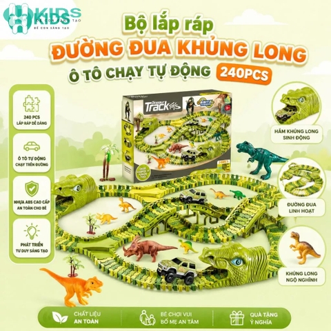 Đồ Chơi Khủng Long Cho Bé 3+ – Xe Khủng Long Biến Hình, Công Viên Đường Ray, Khủng Long Leo Thang Và Bộ Mô Hình Vườn Khủng Long | Xkids