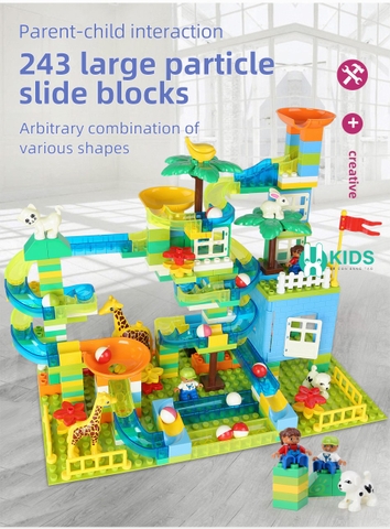 Bộ Xếp Hình Lego Khu Vườn, Cầu Trượt Vui Nhộn