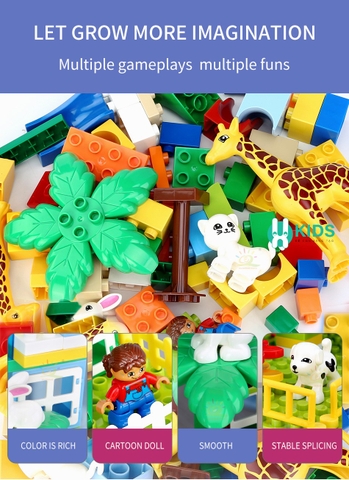 Bộ Xếp Hình Lego Khu Vườn, Cầu Trượt Vui Nhộn