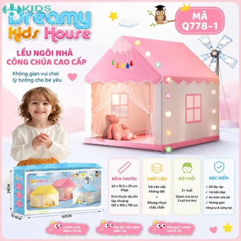Lều Bóng Cho Bé Gấp Gọn Kèm Đèn Chiếu 24 Hình – Nhà Bóng Trẻ Em Phát Triển Trí Tưởng Tượng | Xkids