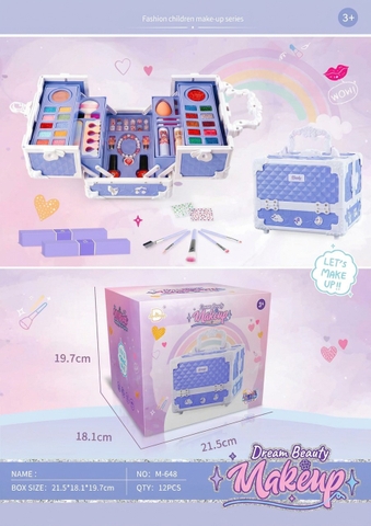Vali Trang Điểm 3 Tầng M-648 Cho Bé Gái