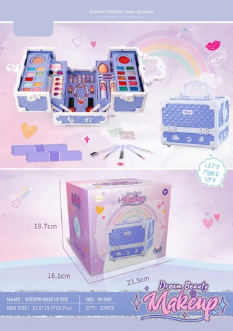 Vali Trang Điểm 3 Tầng M-648 Cho Bé Gái