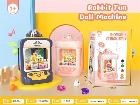 Máy Gắp Thú Bông Mini Rabbit Fun ME-054 Cho Bé – Sạc USB Hoặc Pin