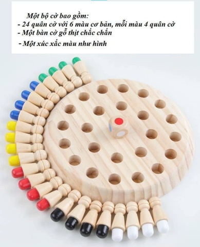 Đồ Chơi Gỗ 8% Cờ Trí Nhớ Cho Bé Rèn Luyện Trí Nhớ Tư Duy Logic | XKIDS