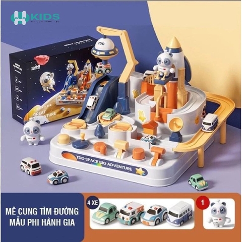 Đồ Chơi Đường Đua Không Gian Cho Bé – Bộ Phi Hành Gia & Xe Ô Tô Vũ Trụ Tương Tác 10 Cấp Độ