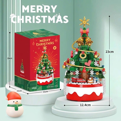 Bộ Lắp Ghép Cây Thông Giáng Sinh Phát Nhạc 439 Chi Tiết