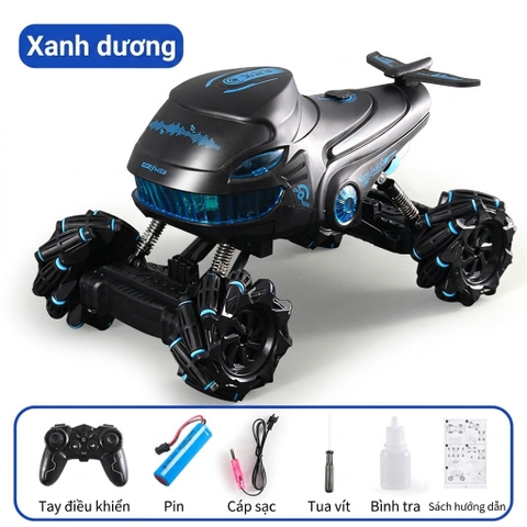 Xe Cá Mập Địa Hình Điều Khiển Có Phun Khói Cho Bé | XKIDS