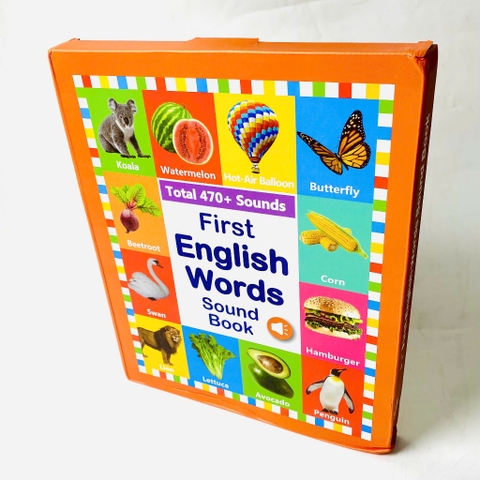 Đồ Chơi Âm Thanh First English Words Sound Book – 470+ Âm Thanh, Có Phím Đàn Cho Bé