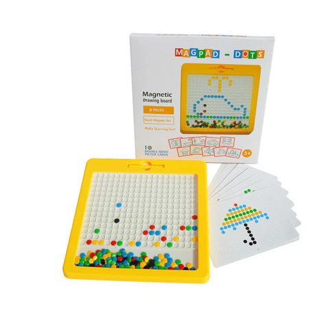 Bảng Vẽ Xếp Hình Nam Châm Cho Bé 30x30cm – Ghép Hạt Theo Mẫu, Rèn Tư Duy Sáng Tạo
