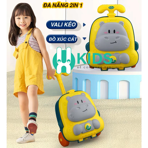 Vali Đồ Chơi Xúc Cát Cỡ Lớn Cho Bé – Bộ Chơi Cát Nước Hình Động Vật Nhiều Phụ Kiện