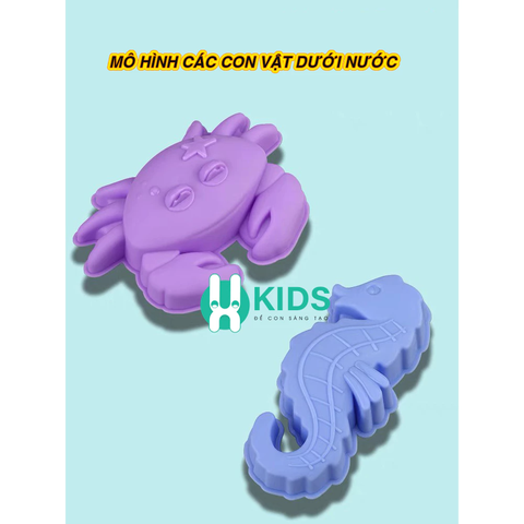 Vali Đồ Chơi Xúc Cát Cỡ Lớn Cho Bé – Bộ Chơi Cát Nước Hình Động Vật Nhiều Phụ Kiện