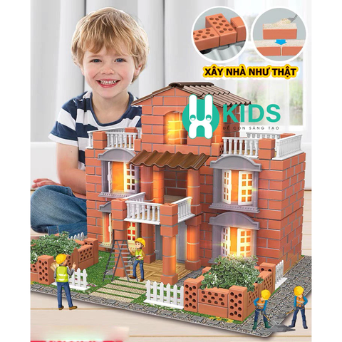 Đồ Chơi Lắp Ráp Xây Nhà Gạch Mini Cho Bé – Mô Hình Kiến Trúc Sáng Tạo