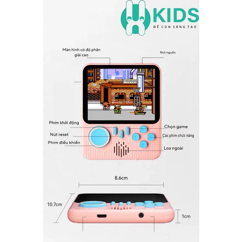 Máy Chơi Game Cầm Tay G7 660 Trò Chơi – Màn Hình Lớn, Kết Nối TV
