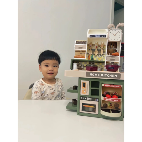 Bộ Đồ Chơi Nhà Bếp Cỡ Lớn Cho Bé – Tủ Lạnh, Lò Nướng, Bồn Rửa Và Nhiều Phụ Kiện