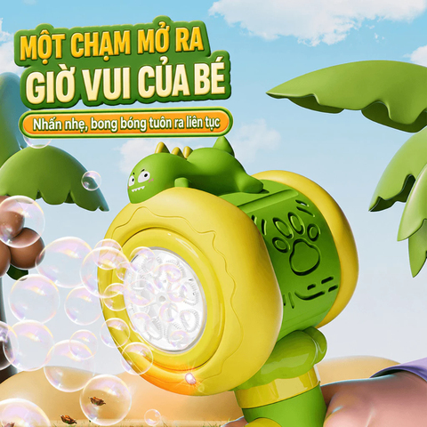 Máy Bắn Bong Bóng Tự Động Có Đèn LED Cho Bé – Mã BC-1065