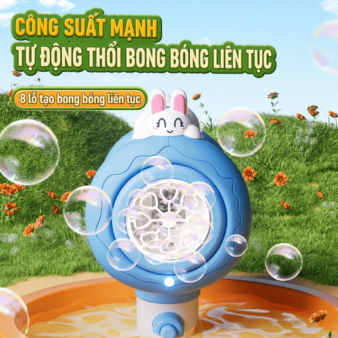 Máy Bắn Bong Bóng Tự Động Có Đèn LED Cho Bé – Mã BC-1065