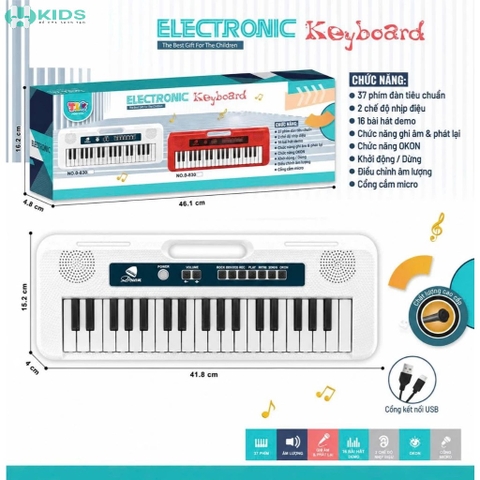 Bộ Đàn Organ Điện Tử 37 Phím Cho Bé