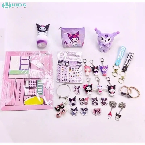 Hộp Quà Bất Ngờ Kuromi 24 Ô Dành Cho Bé