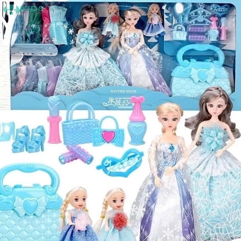 Bộ Búp Bê Công Chúa Băng Tuyết Cho Bé