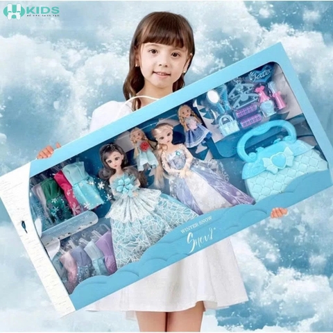 Bộ Búp Bê Công Chúa Băng Tuyết Cho Bé