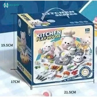 Bộ Đồ Chơi Nấu Ăn Đầu Bếp Gấu 34 Chi Tiết Cho Bé