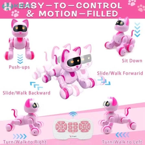 Robot Mèo Máy Điều Khiển Từ Xa Dễ Thương Cho Bé