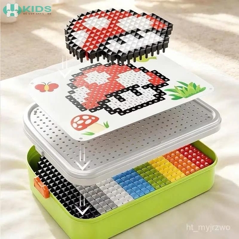 Bộ Xếp Hình Hạt Nấm Sáng Tạo 3D Puzzle 493 Chi Tiết Cho Bé