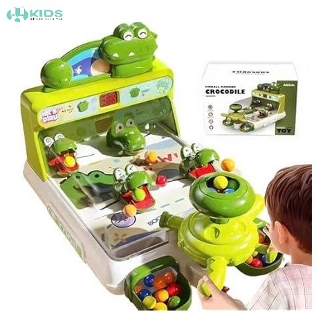 Đồ Chơi Bắn Bi Cá Sấu Tính Điểm Có Âm Thanh Cho Bé