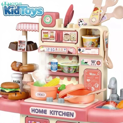 Bộ Đồ Chơi Nhà Bếp 36cm Có Khói Vòi Nước 33 Chi Tiết Cho Bé